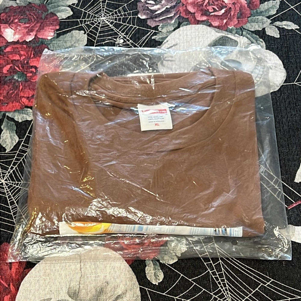 NWT SUPREME SS25 BROWN PANCAKES TEE SHIRT SIZE MENS X-LARGE - Picture 2 of 5